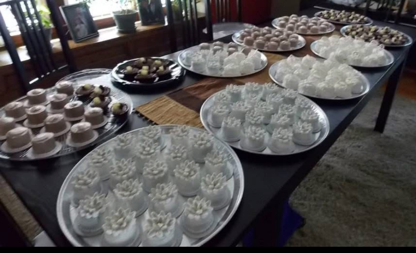 A celebration dessert table